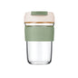Fresh Bullet 460ml Green Travel Coffee Mug Heat Resistant Borosilicate Glass-0