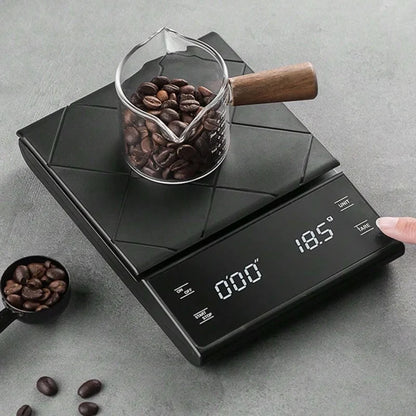 Auto Timer Coffee Scale 0.1g Accuracy USB-C Rechargeable Precision-0
