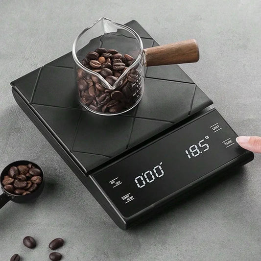 Auto Timer Coffee Scale 0.1g Accuracy USB-C Rechargeable Precision-0