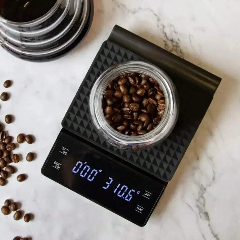 Auto Timer Coffee Scale 0.1g Accuracy USB-C Rechargeable Precision-1
