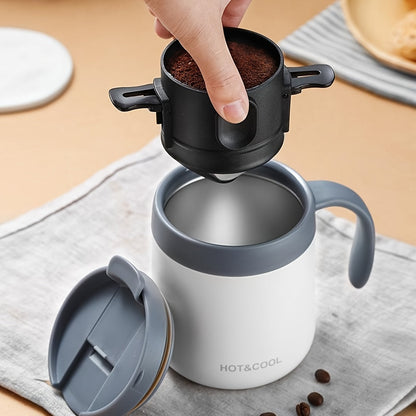 Portable Coffee Dripper Stainless Steel Reusable Filter-1